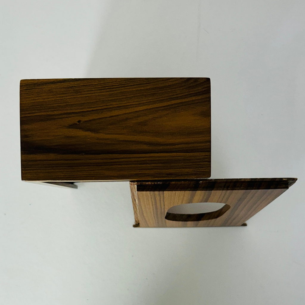 Wooden Tissue Holder - Teak Finish