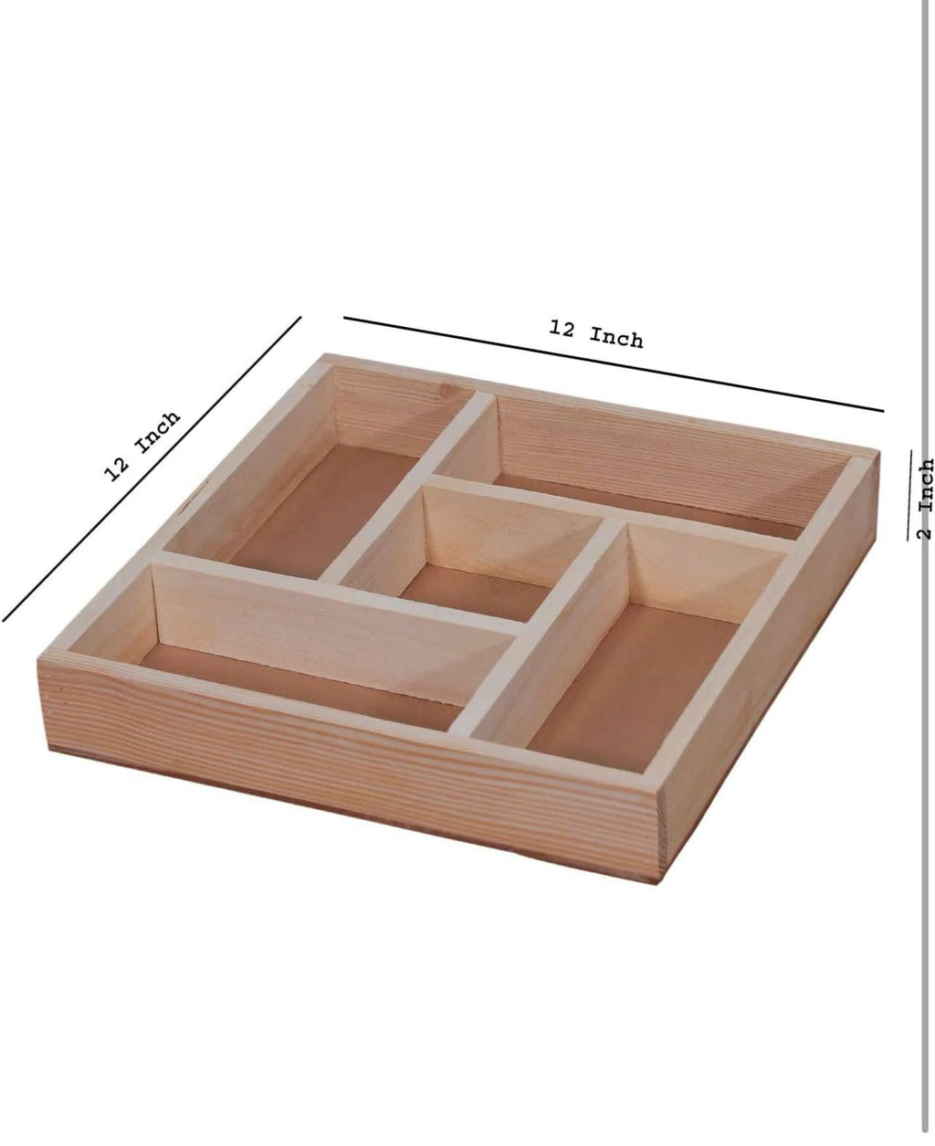 Premium Pinewood Dry Fruit Gift Tray